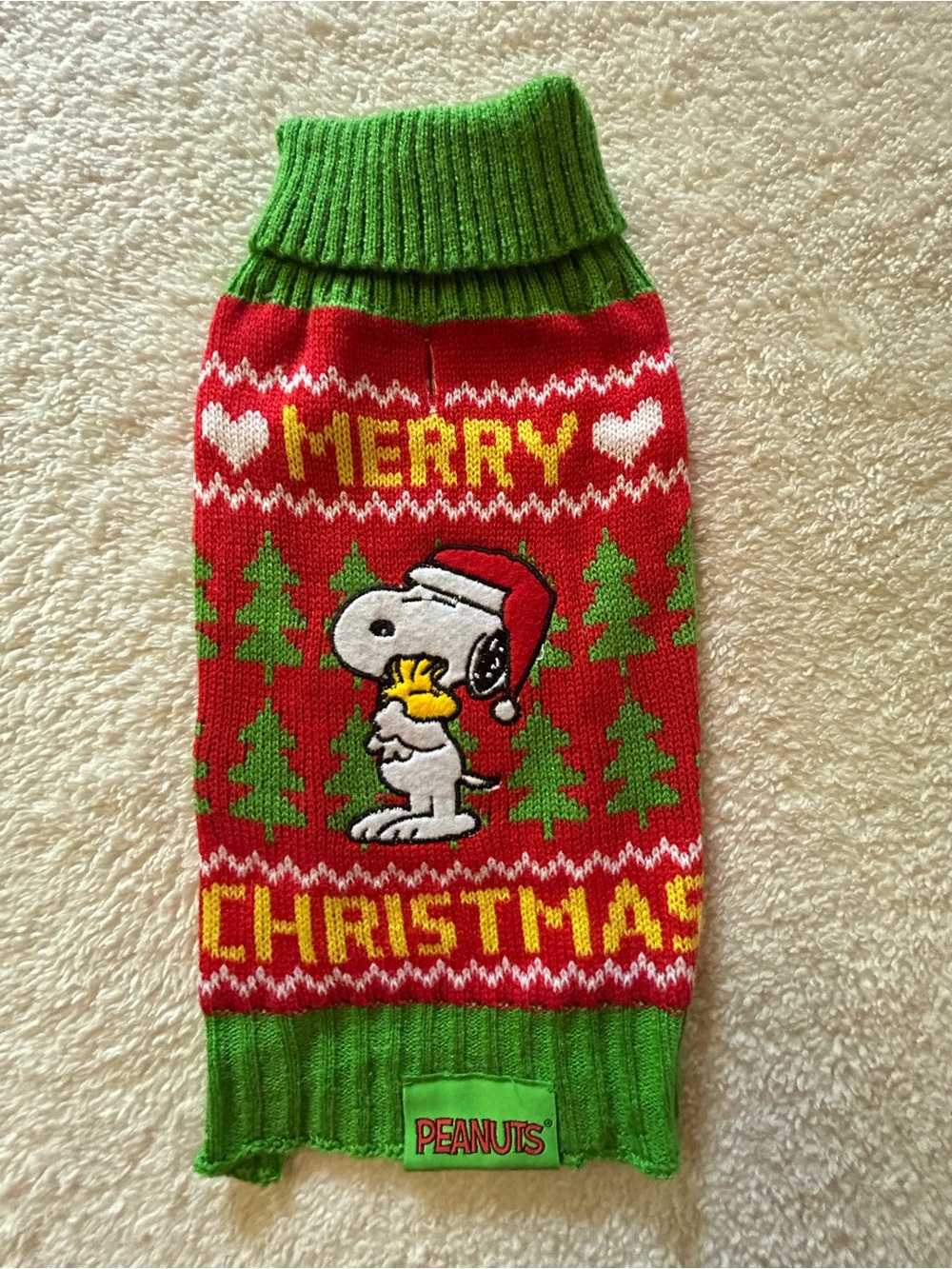 XS Peanuts Christmas Sweater